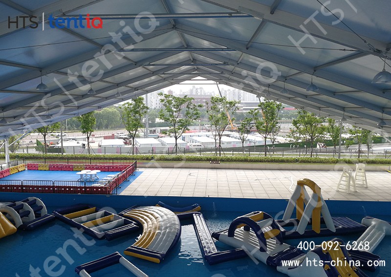 已有露天游泳池想改造成室內(nèi)游泳館，可直接選擇鋁合金篷房加蓋