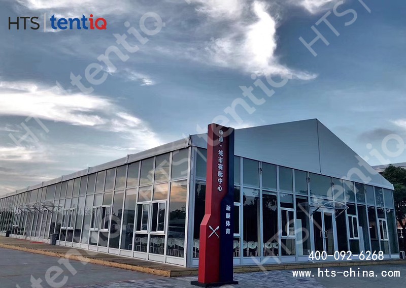 篷房體育館工廠(chǎng)生產(chǎn)，現(xiàn)場(chǎng)安裝，20天可以運(yùn)營(yíng)使用