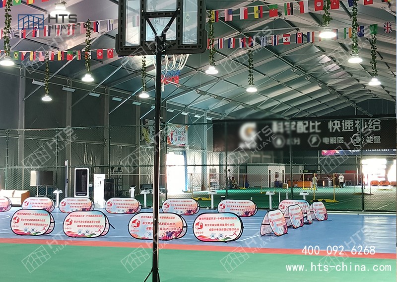 請問您們?nèi)A燁建筑科技有沒有做過羽毛球體育篷房案例！