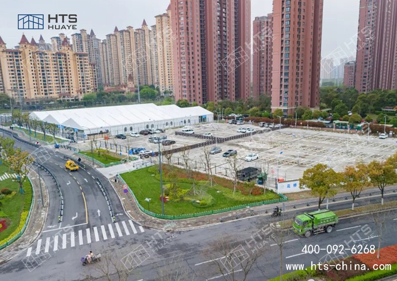 這座接近4000平方米的菜市場篷房，正式投入使用了