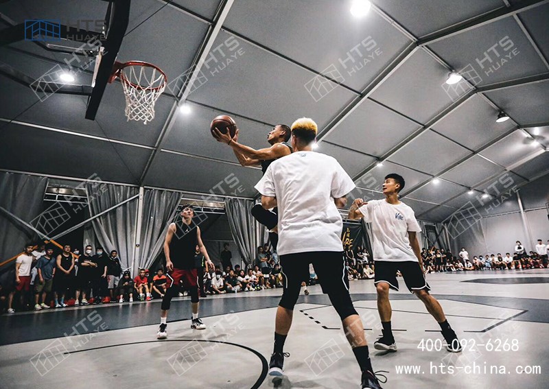 建造籃球場(chǎng)鋁合金蓬房改變