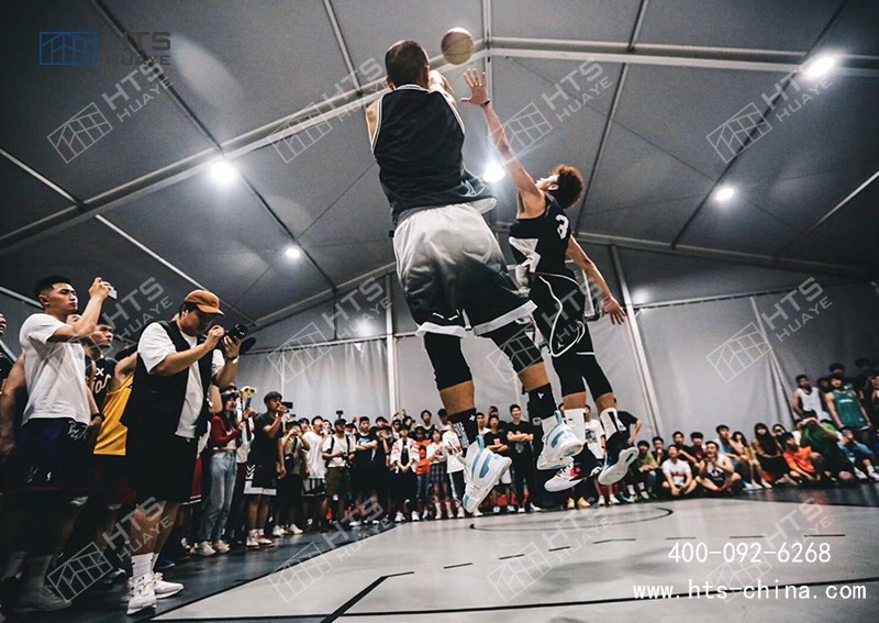 建造籃球場(chǎng)鋁合金蓬房改變