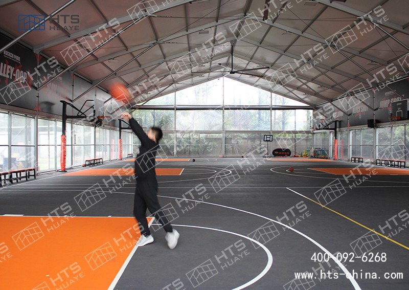 戶外篷房籃球館：家門(mén)口的運(yùn)動(dòng)場(chǎng)所，觸手可及的健康生活