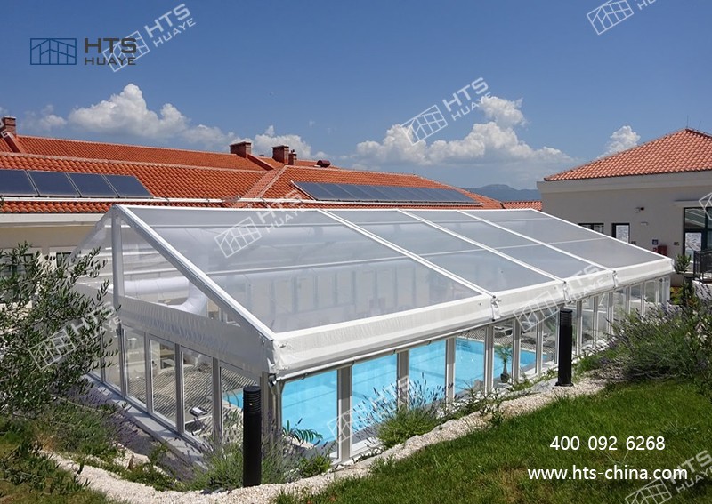 游泳館篷房快速搭建，一鍵開(kāi)啟 “室內(nèi)泳池” 模式