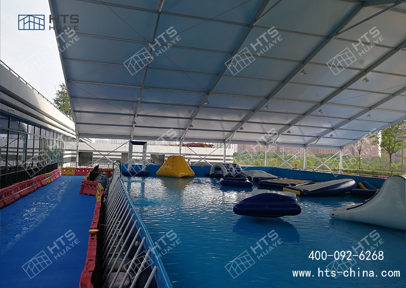 游泳館篷房快速搭建，一鍵開(kāi)啟 “室內(nèi)泳池” 模式