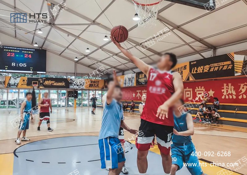 裝配式篷房籃球館有效利用各類存量建設(shè)用地，避免資源浪費(fèi)