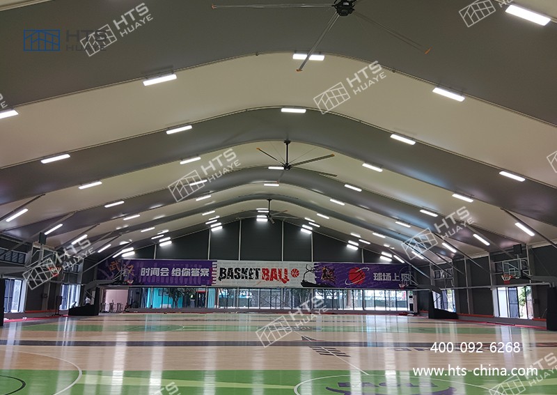 籃球場大棚不受場地限制，隨時隨地搭建籃球夢想