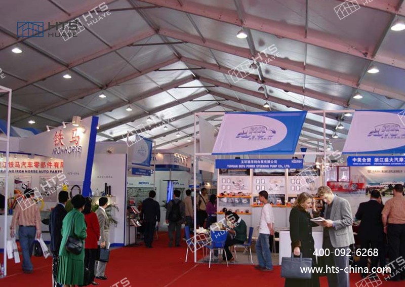 展覽篷房可根據展覽的規(guī)模和需求，隨時調整規(guī)模和布局